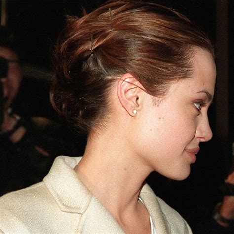 angelina jolie young side profile